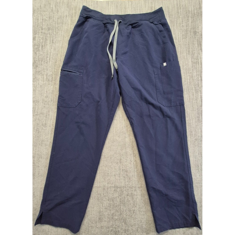 Figs Technical Collection women's blue scrub pants XL drawstring pockets